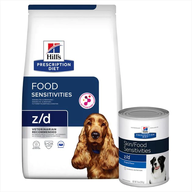 Hill's Prescription Diet z/d Original Skin/Food Sensitivities Dry + Canned Dog Food 3 Hill's Prescription Diet z/d Original Skin/Food Sensitivities Dry + Canned Dog Food