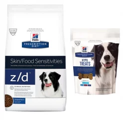 Hill's Prescription Diet z/d Original Skin/Food Sensitivities Dry Food + Hypo-Treats Dog Treats
