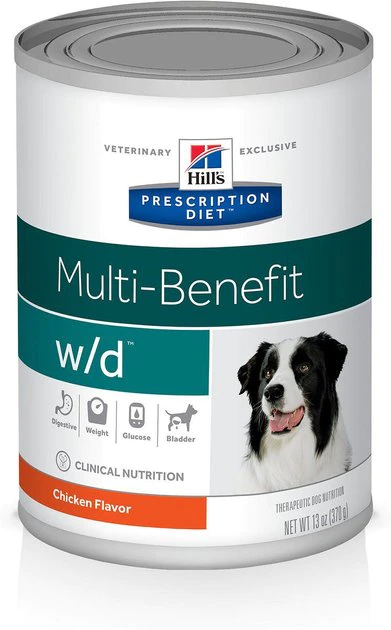 Hill's Prescription Diet w/d Multi-Benefit with Chicken Wet Dog Food 3 Hill's Prescription Diet w/d Multi-Benefit with Chicken Wet Dog Food