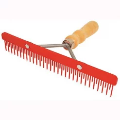 Sullivan Supply Stimulator Fluffer Wood Handle Farm Animal Comb