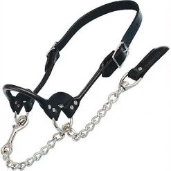 Sullivan Supply Classic Leather Rolled Nose Show Farm Animal Halter