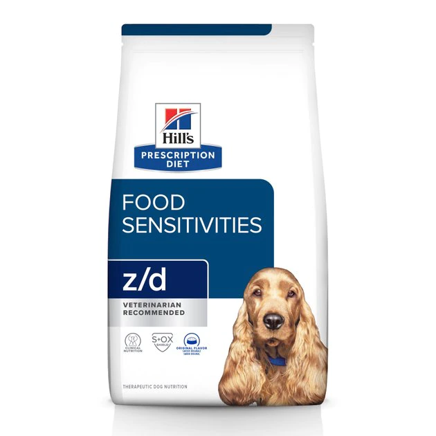 Hill's Prescription Diet z/d Skin/Food Sensitivities Original Flavor Dry Dog Food 3 Hill's Prescription Diet z/d Skin/Food Sensitivities Original Flavor Dry Dog Food