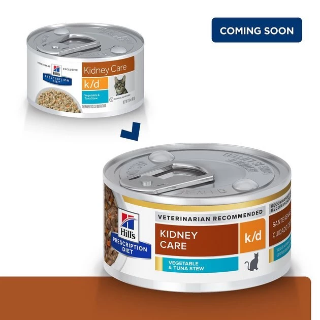 Hill's Prescription Diet k/d Kidney Care Vegetable & Tuna Stew Wet Cat Food 4 Hill's Prescription Diet k/d Kidney Care Vegetable & Tuna Stew Wet Cat Food - Image 2